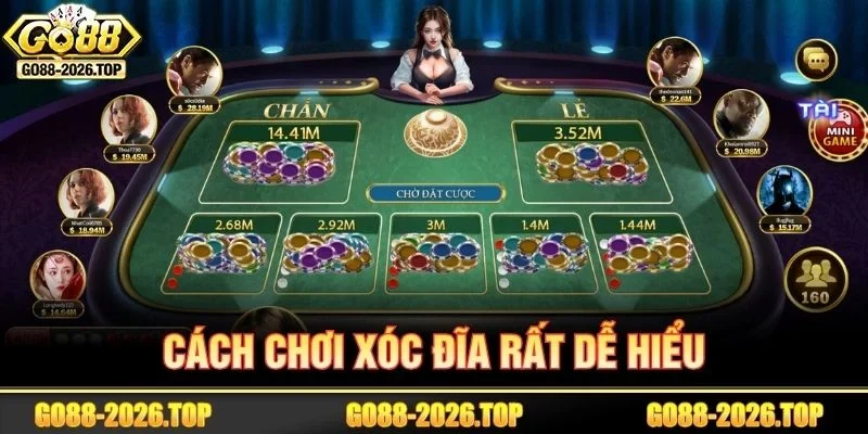 Cách chơi xóc đĩa GO88 cơ bản với luật mới nhất.