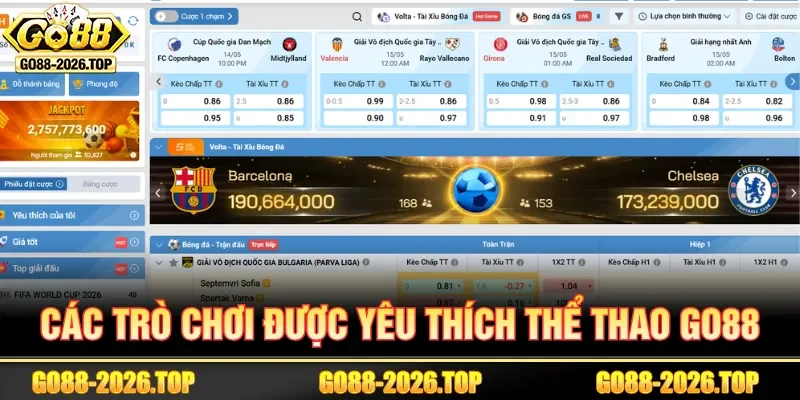 GO88 cung cấp đa dạng bộ môn hấp dẫn cho người chơi