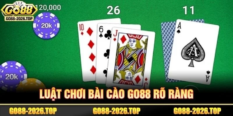 Luật chơi bài cào tại GO88 được quy định rất cụ thể.