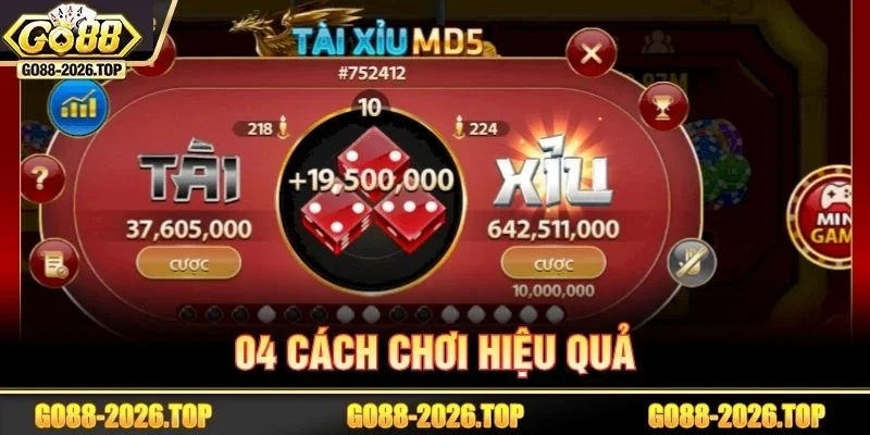 Những cách chơi tài xỉu MD5 hiệu quả được tin dùng nhất.