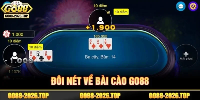 Three card Poker là tựa game rất nổi tiếng tại GO88.